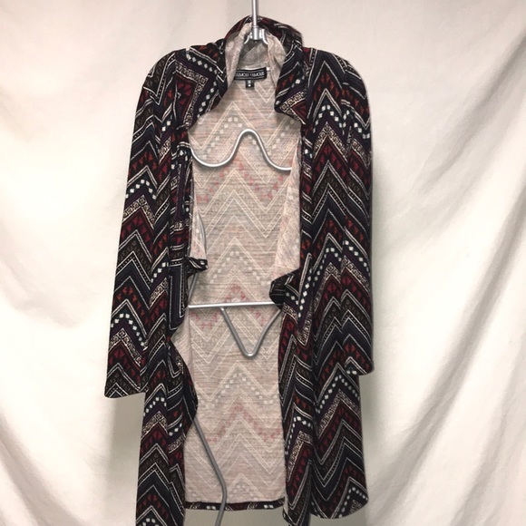 ALMOST FAMOUS SUPER CUTE HOODED CARDIGAN MEDIUM - Picture 2 of 6